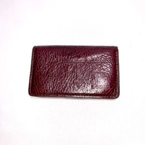LODIS Burgundy Leather Wallet
